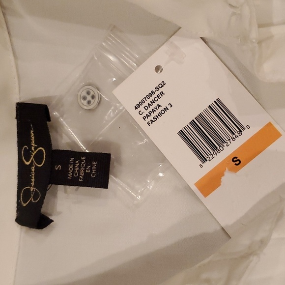 Jessica Simpson C. Dancer Papaya White Cover Up Dress. Size Small - Picture 6 of 8